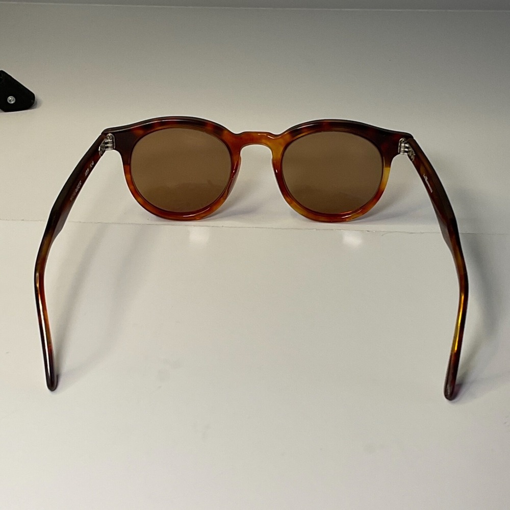 L.A. Eyeworks Vtg Sunglasses 123 104 Round Tortoiseshell Brown Frames Only - Picture 3 of 13